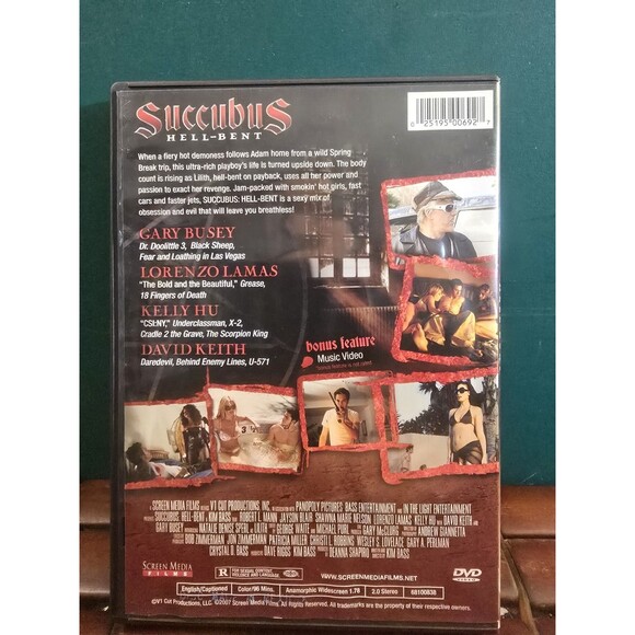 Succubus: Hellbent DVD Gary Busey Lorenzo Lamas Kelly Hu David Keith - Picture 2 of 3